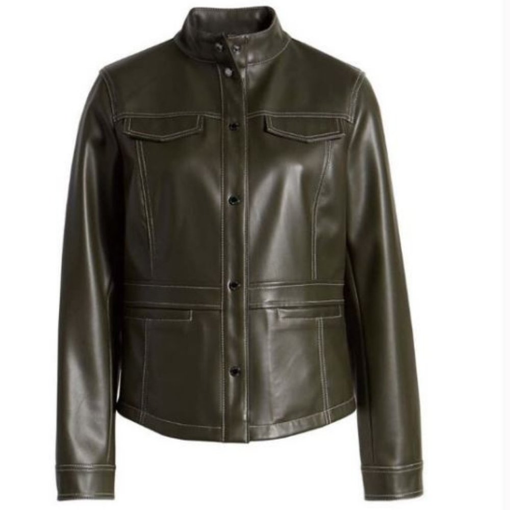 NEW ⭐️ Sam Edelman Faux Leather Jacket - Picture 5 of 11